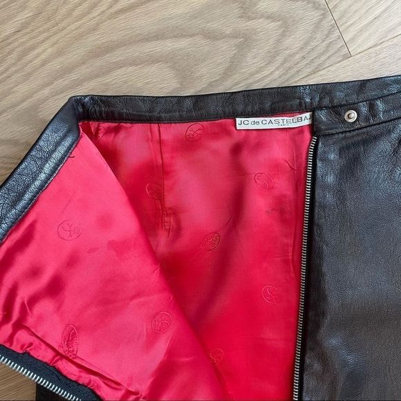 🔴 Vintage JC de Castelbajac leather skirt - Picture 6 of 15